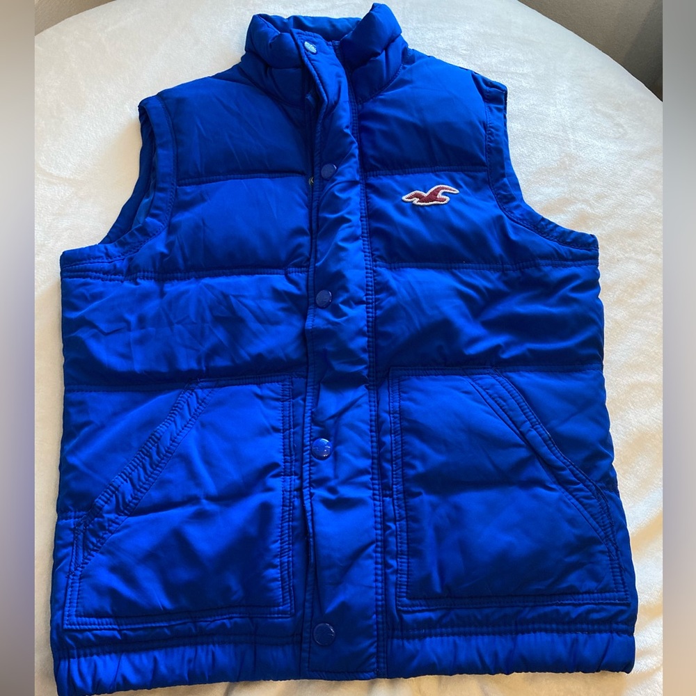 Hollister blue vest size Small.